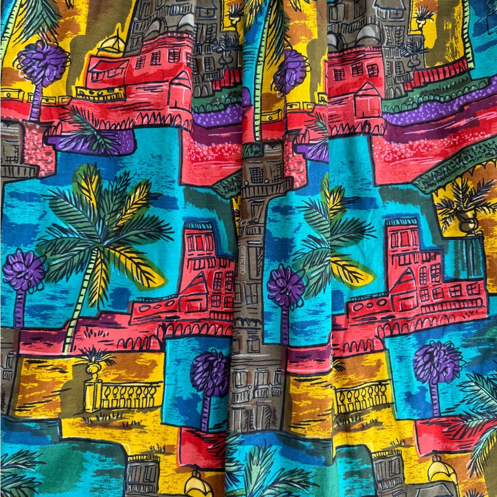 Fundamentals Colorful Housedress Lounge Dress Muu… - image 5